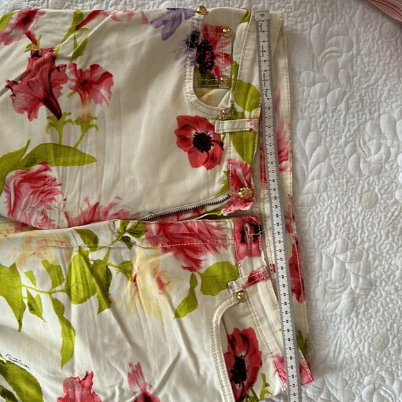 Roberto Cavalli vintage flower jeans size 31 - Picture 9 of 11